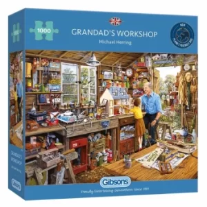 Gibsons Grandad's Workshop 1000 Piece Jigsaw Puzzle