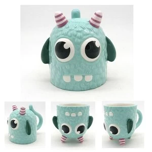 Monstarz Monster Blue Upside Down Ceramic Mug