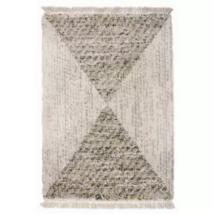 Safi Fringed Pyramid Natural Rug - 160 x 230cm