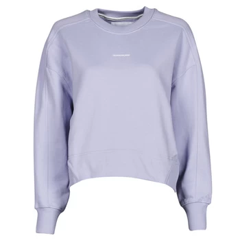 Calvin Klein Jeans MICRO BRANDING CN womens Sweatshirt in Purple - Sizes S,M,L,XL,XS