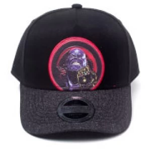 Marvel Avengers Mens Thanos Curved Bill Cap - Black