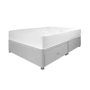 Ortho Premium Mattress and 4 Drawer Divan Set - Grey