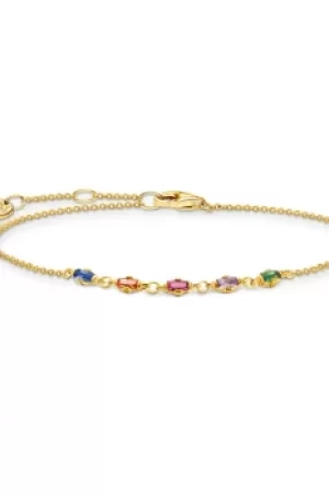 Thomas Sabo Charm Club Charming Coloured Baguette Bracelet A2024-488-7-L19V