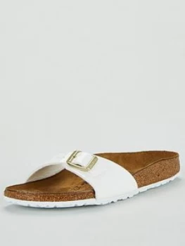 Birkenstock Madrid Narrow Fit Flat Sandal - White, Size 7, Women