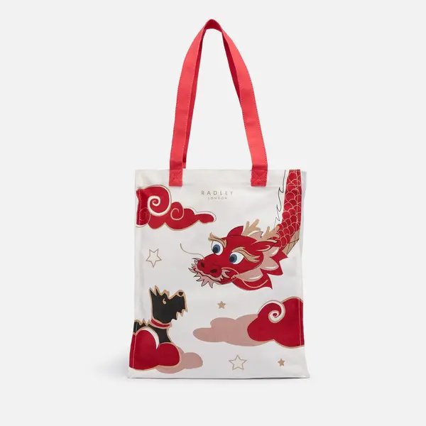 Radley Lunar New Year Medium Cotton-Canvas Tote Bag