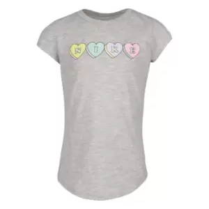 Nike Sweet Hearts T Shirt Infant Girls - Grey