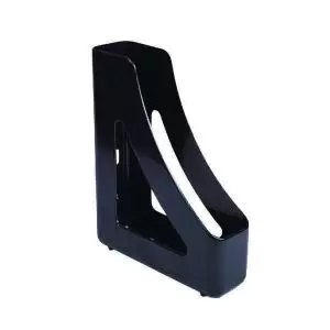 Q-Connect Executive Magazine Rack Black Dimensions W78xD240xH305mm