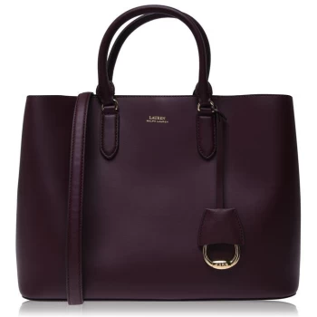 Lauren by Ralph Lauren Large Marcy Satchel - Bordeaux