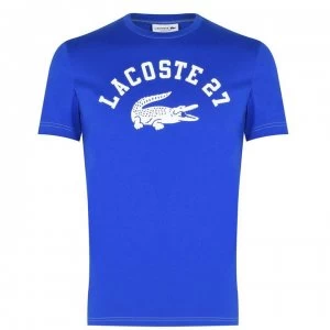 Lacoste 27 Coll T Shirt - Lazuli HJM