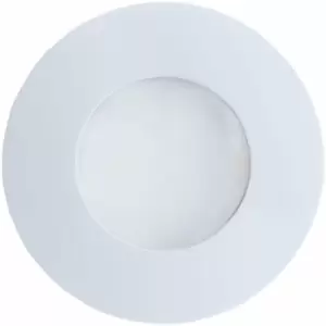 Loops - IP65 Recessed Outdoor Wall Light White Cast Aluminium 1 x 5W GU10 Bulb