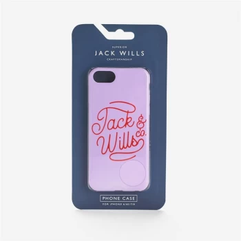 Jack Wills Flint Graphic iPhone 6/6S/7/8 Case - Lilac