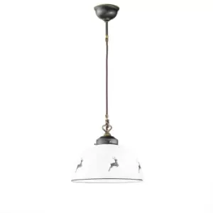 Kolarz Nonna Dome Pendant Ceiling Light Antique Brass