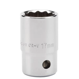 Draper Expert 17mm 1/2" Square Drive Hi-Torq 12-Point Socket