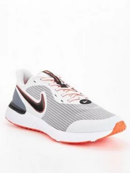 Nike Revolution 5 Trainers - Grey/Red, Size 11, Men