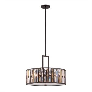 3 Light Ceiling Pendant Vintage Bronze, E27