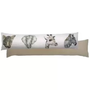 Evans Lichfield Safari Draught Excluder Polyester Linen Multi