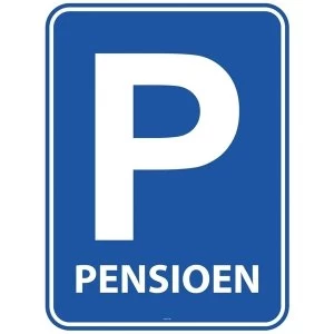 Retirement Parking Lot Door Sign