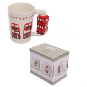 Novelty Ceramic Mug with London Bus Handle