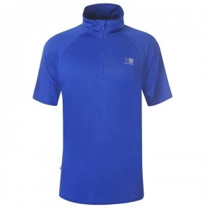 Karrimor Zipped Short Sleeved T Shirt Mens - Classic Blue