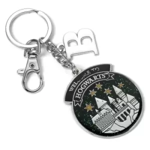 Harry Potter Personalised Hogwarts Keyring B Initial