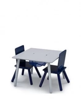 Storage Table And Chair Set- Grey/Blue