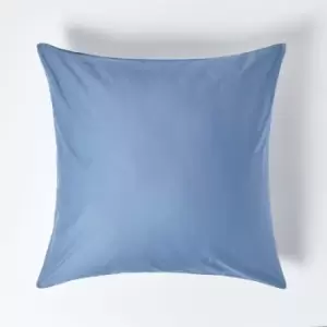 HOMESCAPES Air Force Blue Continental Pillowcase 1000 Thread Count, 80 x 80cm - Air Force Blue - Air Force Blue