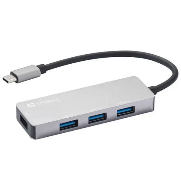 Sandberg Sandberg External 4-Port USB-A Hub HUB-E4SBUSBC-USB3