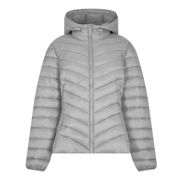 SoulCal Ladies Lightweight Puffer Jacket - Grey 8