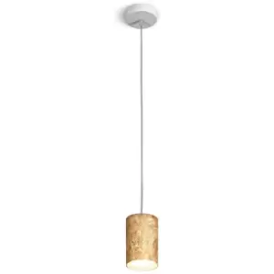 Kolarz TUBE - Metal Slim Pendant Light - Vintage Gold Finish, 1x GX53