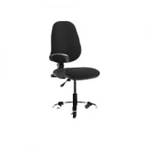 Task Office Chair Eclipse I Lever Black Fabric With Loop Arms And Hi Rise Draughtsman Kit