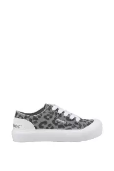 Grey Leapord Print 'Jazzin Plus' Ames Shoes