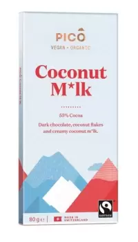 Pico Pico Organic Coconut M*lk Chocolate (80g) (2 minimum)