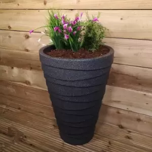 Medium Grey Ash Colour Garden Trojan Plant Pot 56cm Tall 38cm Wide