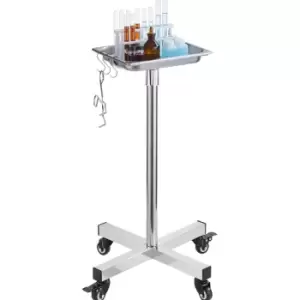 Vevor - Mayo Stand, Stainless Steel Mayo Tray, Load Capacity up to 36 lbs, Adjustable Height 31.9'-55', Medical Tray on Wheels with Removable Tray