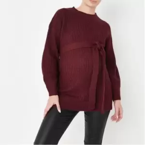 Missguided Maternity Belted Jumper - Red