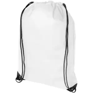 Bullet Evergreen Non Woven Premium Rucksack (34 x 42cm) (White)