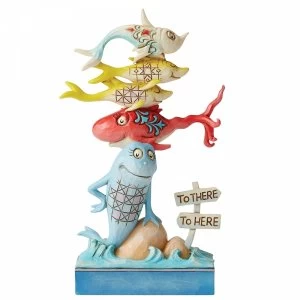 One Fish Two Fish Red Fish Blue Fish Dr Seuss Figurine