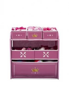 Princess Crown Multi Bin Toy Organizer