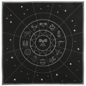 Zodiac Altar Cloth (One Size) (Black/White) - Black/White - Something Different