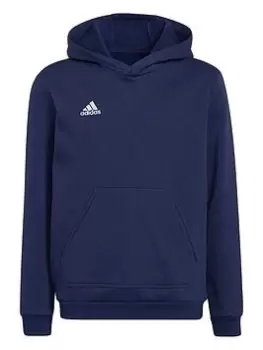 Boys, adidas Youth Entrada 22 Training Hoody, Navy, Size 7-8 Years