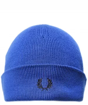 Fred Perry Wreath Beanie Hat - Blue, Men