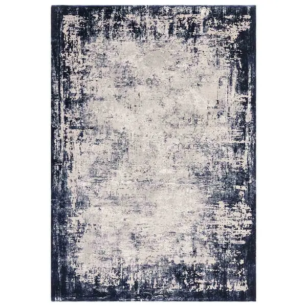 Asiatic Kuza 120X170Cm Border Navy Rug