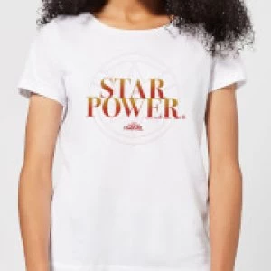 Captain Marvel Star Power Womens T-Shirt - White - 4XL