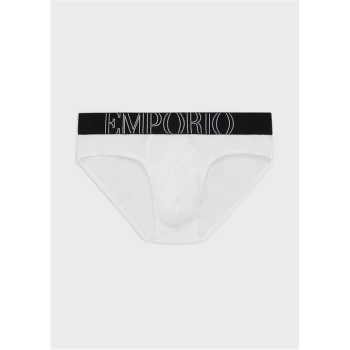 Emporio Armani Big Eagle Briefs White Size L Men