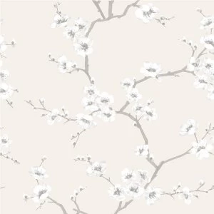 Graham and Brown Fresco Apple Blossom Wallpaper