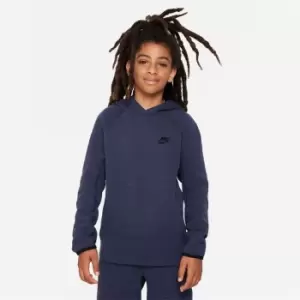 Nike Sportswear Tech Fleece Big Kids (Boys') Pullover Hoodie - Blue