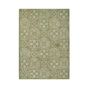 Indoor Outdoor Tile Rug - Green - 133x190cm