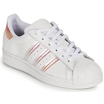 adidas SUPERSTAR J Girls Childrens Shoes Trainers in White