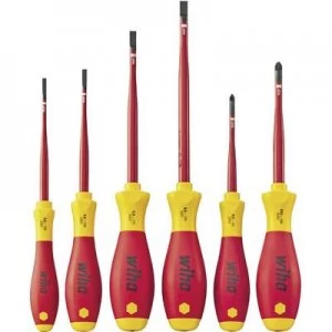 Wiha SoftFinish electric 3201 ZK6 VDE Screwdriver set 6 Piece Slot, Pozidriv