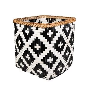 Sass & Belle Scandi Boho Geo Bamboo Basket